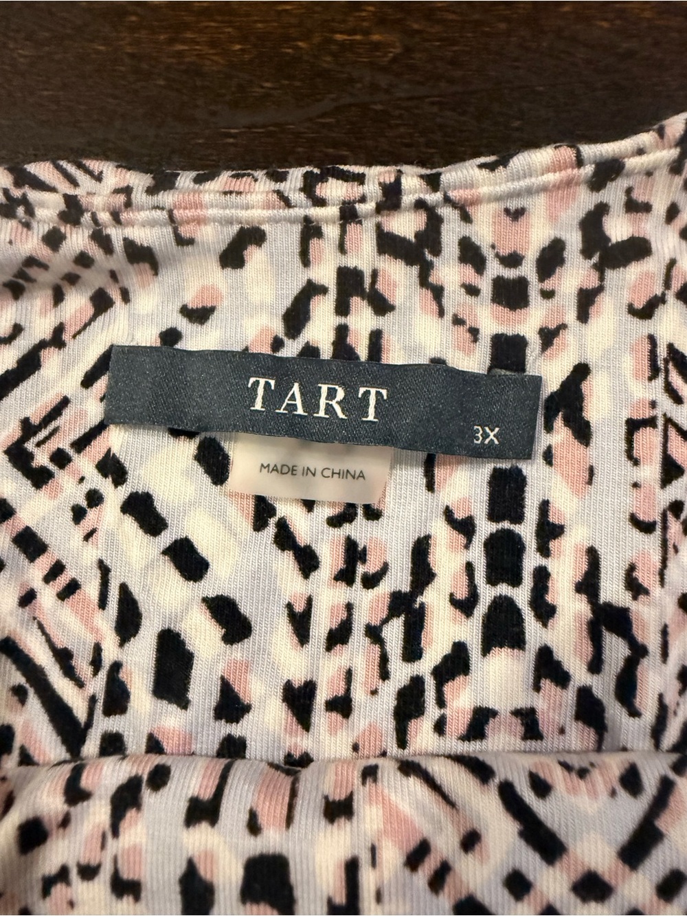 Tart 3X Printed Sleeveless Maxi Dress Pink Black Geometric Plus Size - Picture 3 of 11